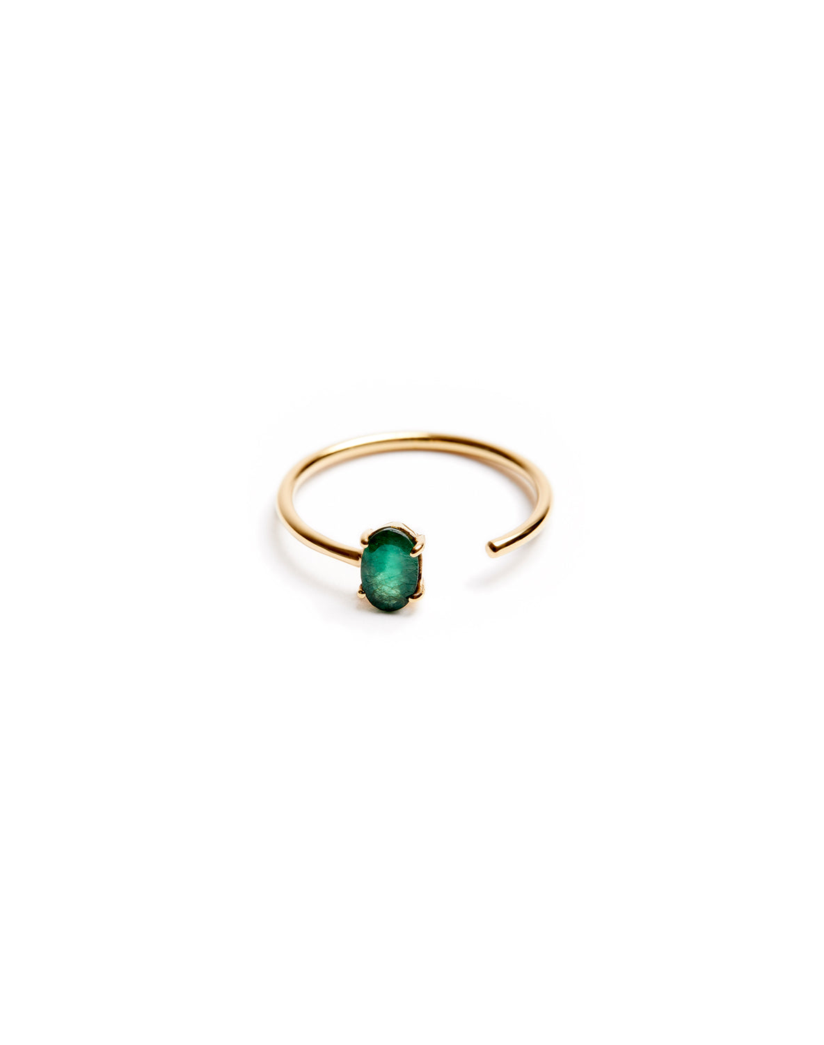 Emerald open Ring