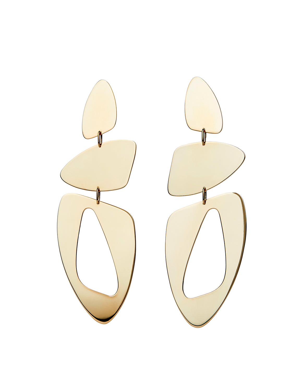 Triple Amorphous earrings